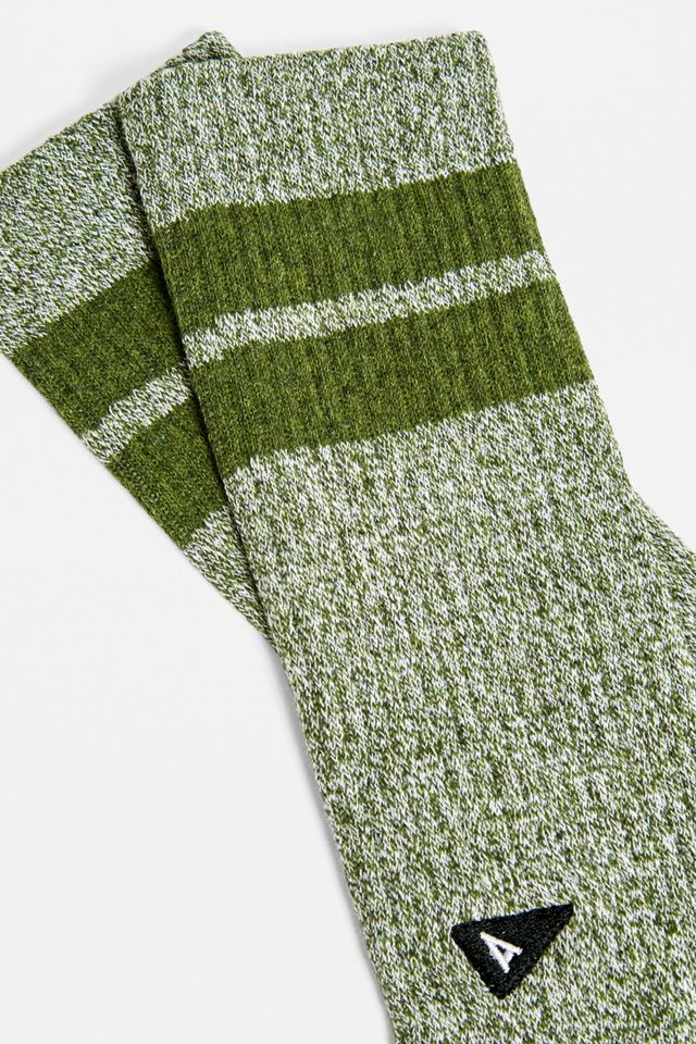 Arvin Goods - Chaussettes vert olive chiné #1