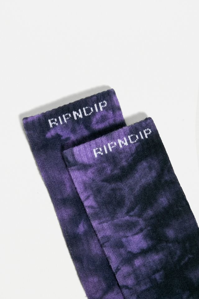 RIPNDIP Purple Lightning Lord Nermal Socks #1