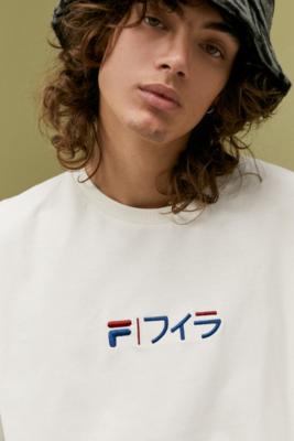 FILA UO Exclusive Ecru Kobe T Shirt Urban Outfitters UK