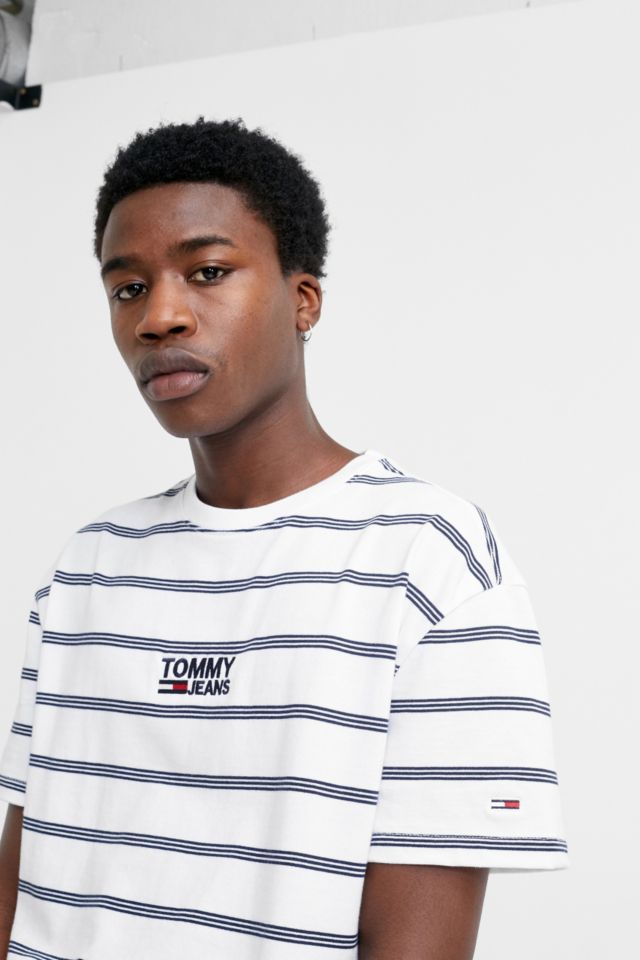 Tommy jeans t shirt hot sale striped