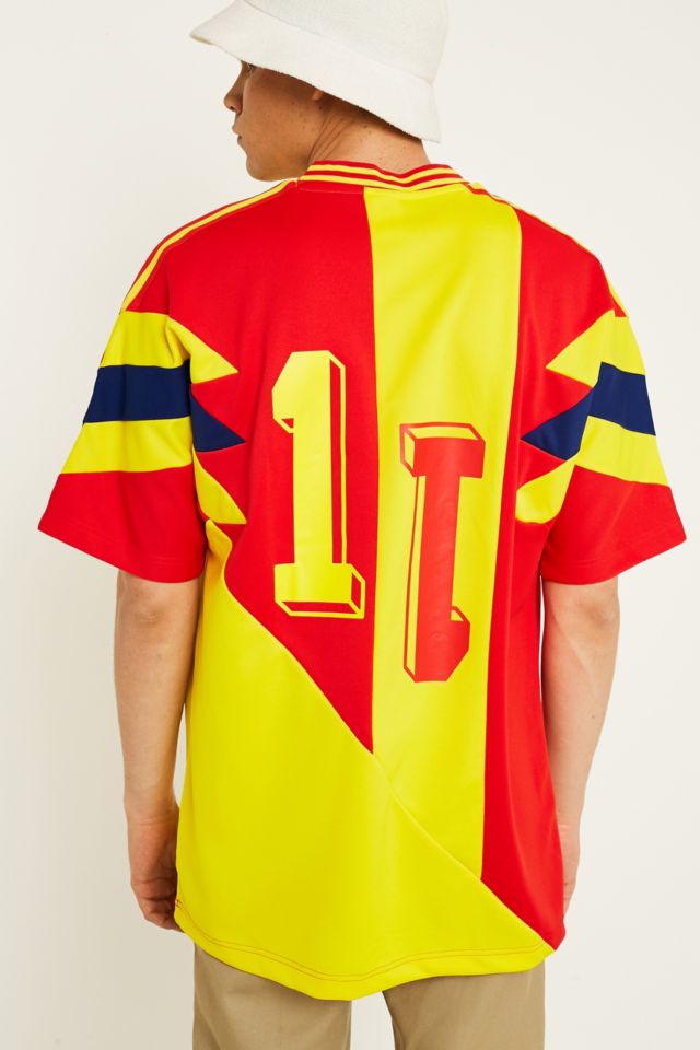 adidas Originals Colombia Mashup Football Shirt in Yellow