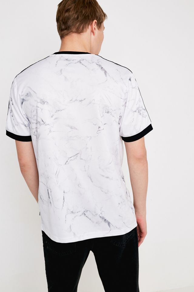 adidas Allover Stampa Marmo Bianco T-Shirt #5