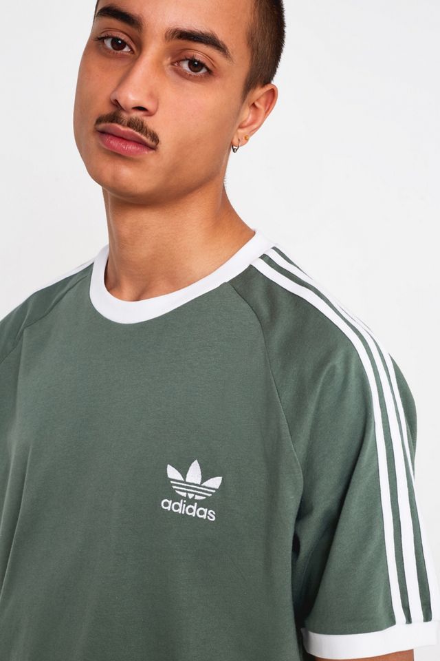 Camiseta adidas 3-Stripe Trace Green #1