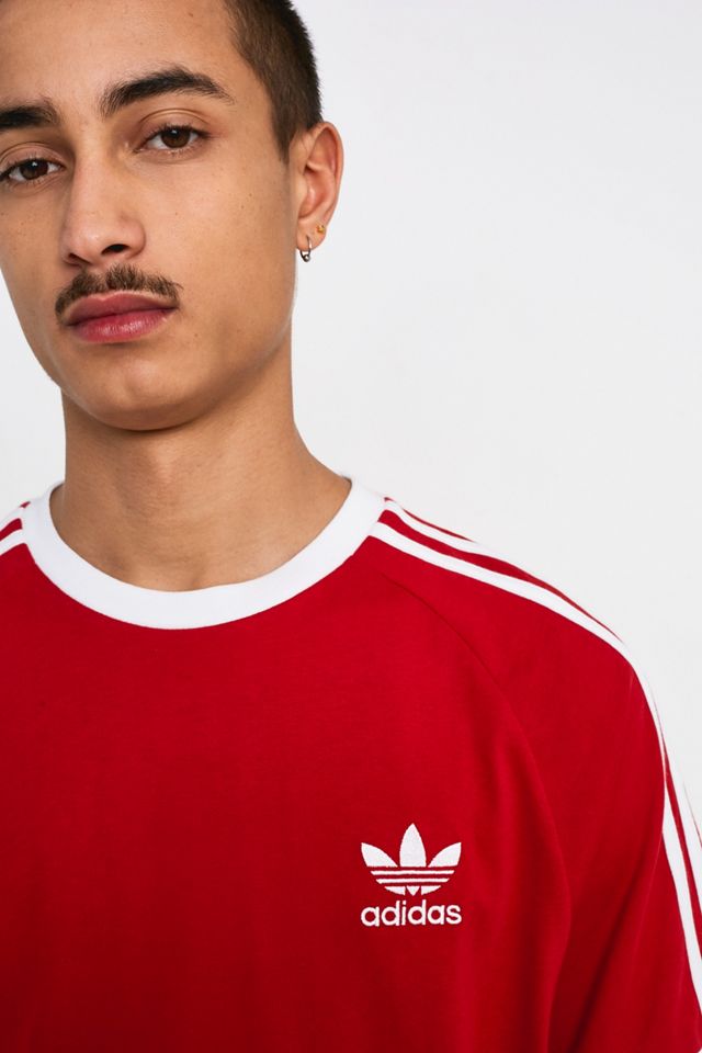 adidas 3-Stripe Red T-Shirt #1