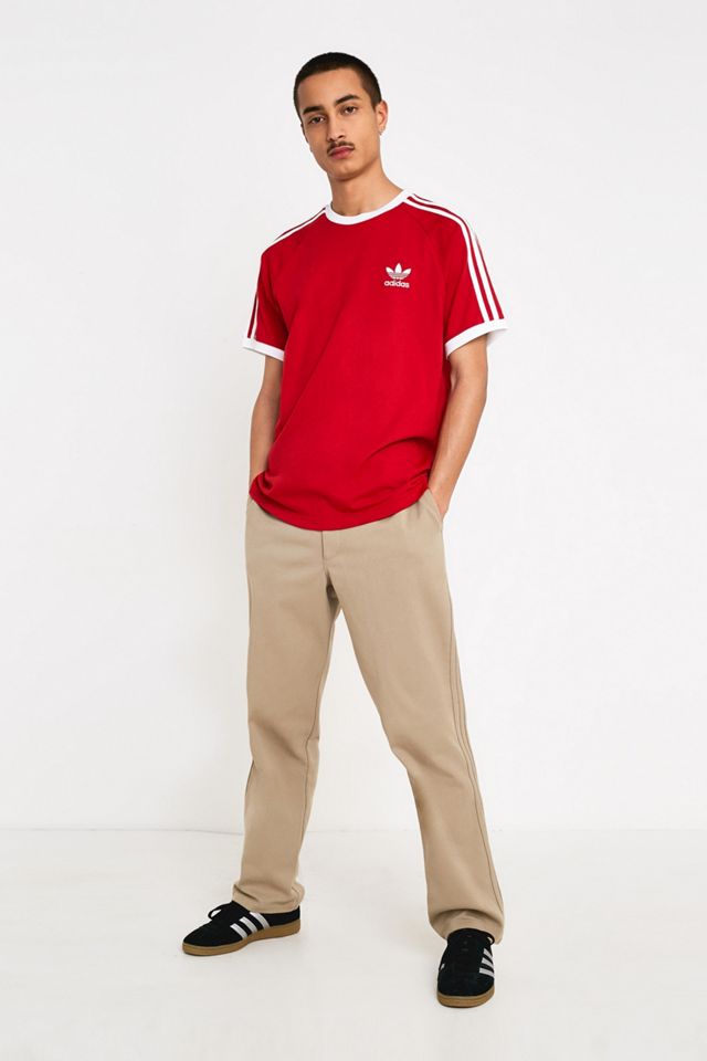 adidas 3-Stripe Red T-Shirt #2