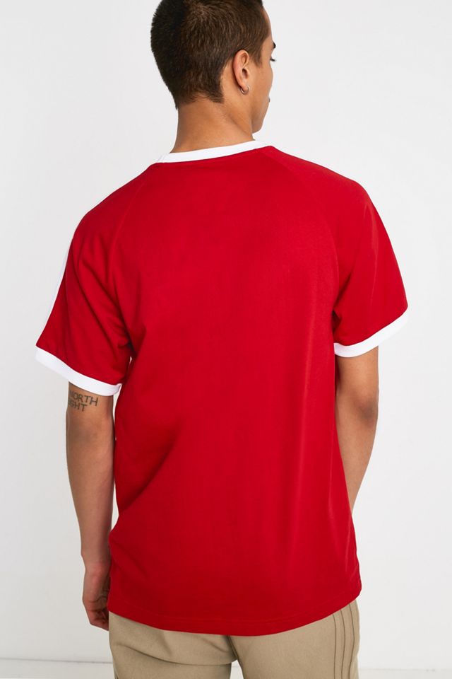 adidas 3-Stripe Red T-Shirt #3