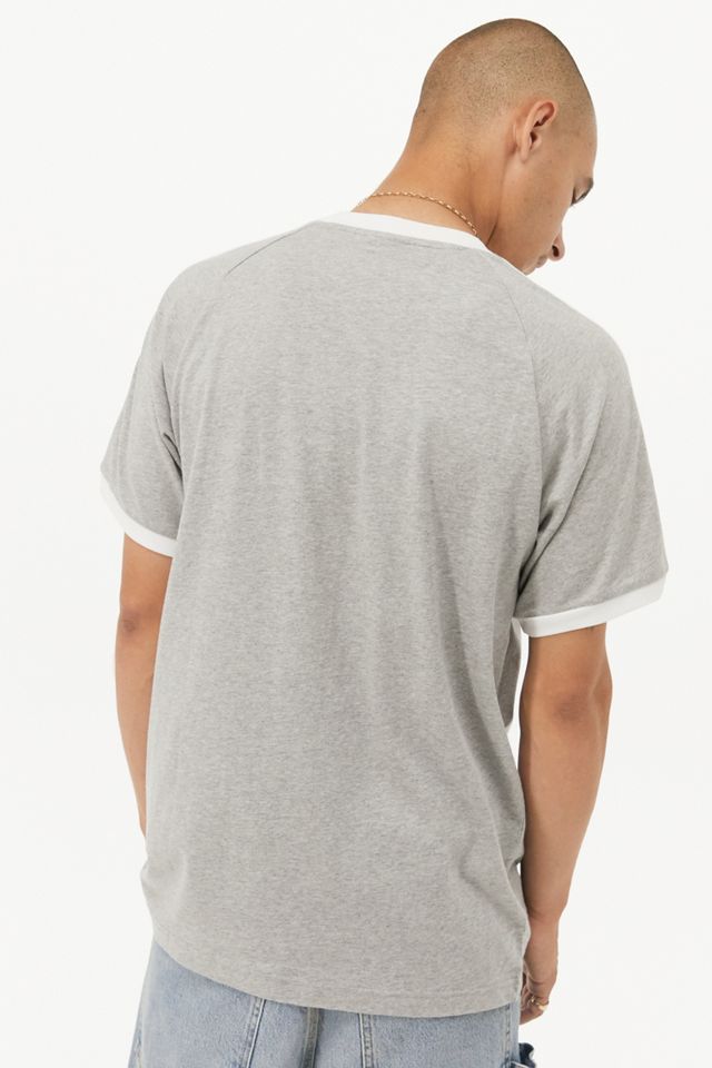 adidas - T-shirt gris basique à 3 bandes  #3