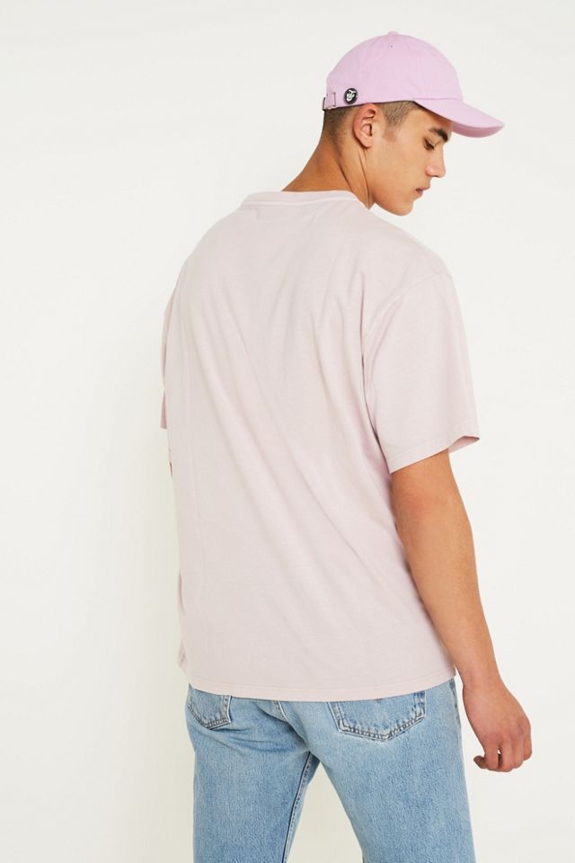 UO Dusty Pink Pigment Dyed Dad T-Shirt #1
