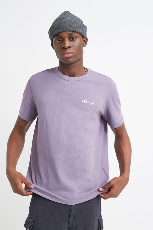 Champion Lilac Crew Neck T Shirt Urban Outfitters UK