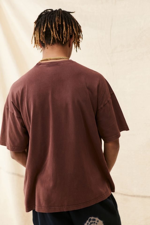 Champion - T-shirt garment-dye bordeaux #3