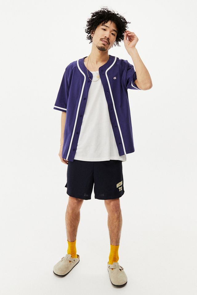 Champion UO Exclusive Navy Baseball Jersey Shirt #1