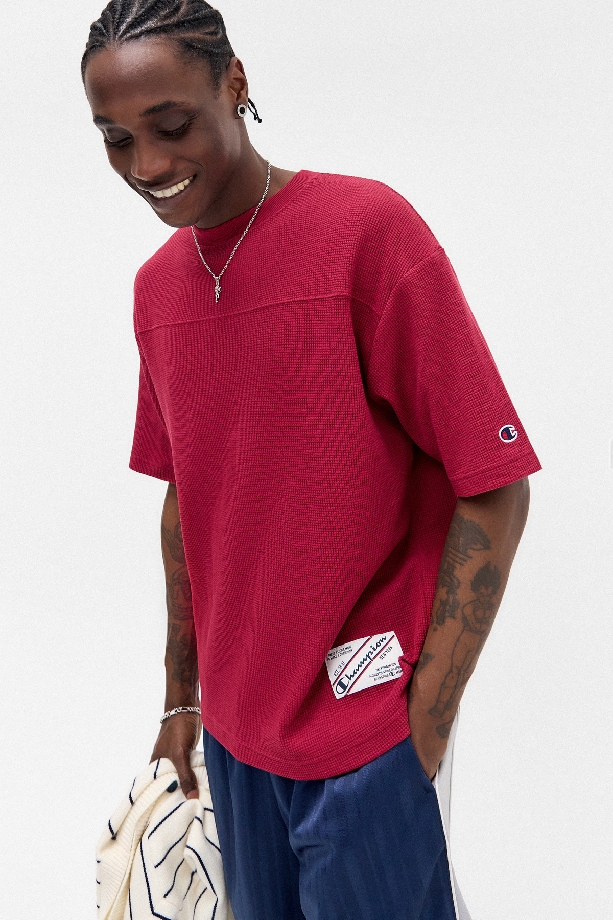 Champion UO Exclusive Burgundy Waffle T-Shirt