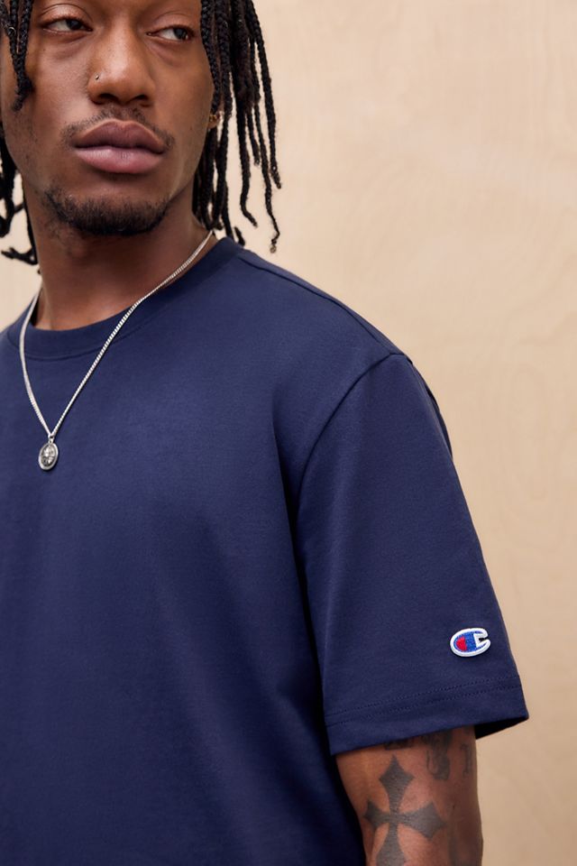 Champion Navy Kurzarm-Jersey-T-Shirt #2