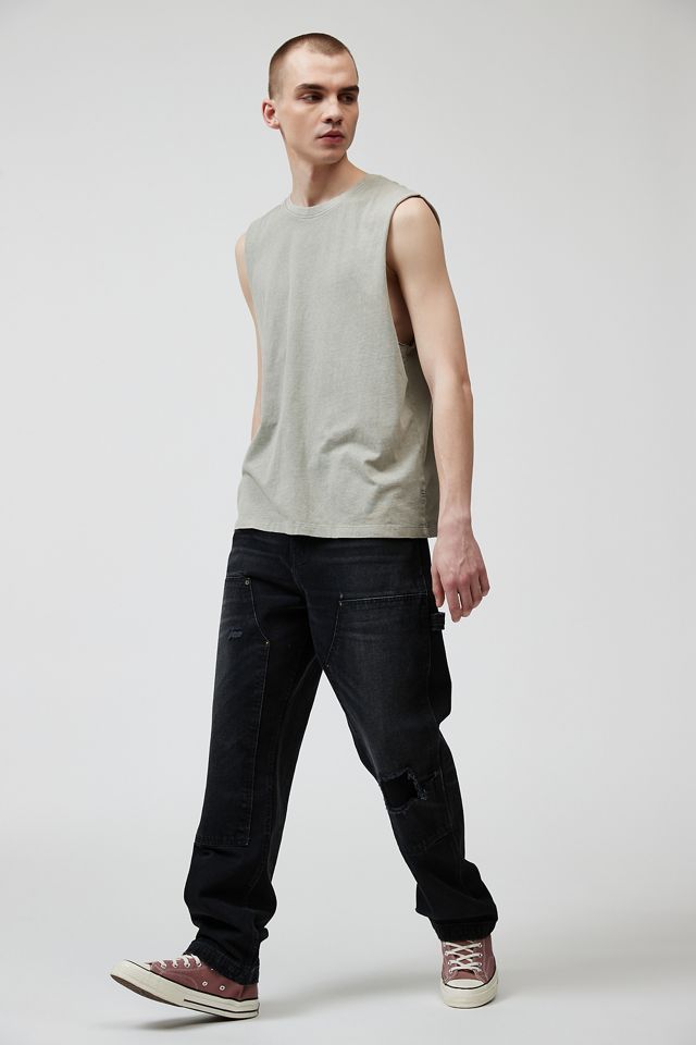 BDG Chartreuse Calabasas Cut-Off Tank Top #1