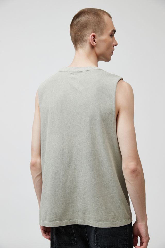 BDG Chartreuse Calabasas Cut-Off Tank Top #3