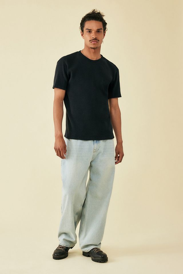 BDG T-shirt waffle nera #1