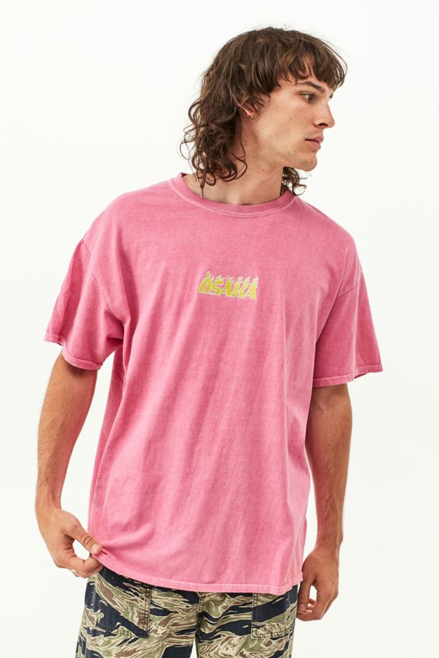 UO Pink Osaka Embroidered T-Shirt | Urban Outfitters UK