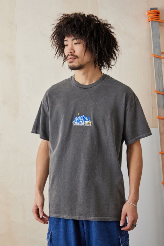 UO Overdyed Black Matterhorn T-Shirt | Urban Outfitters UK