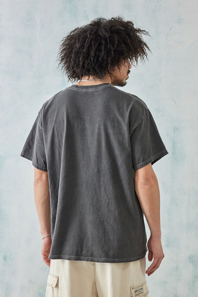 Camiseta UO Negra Lavada con Punto de Cruz Japonés #3