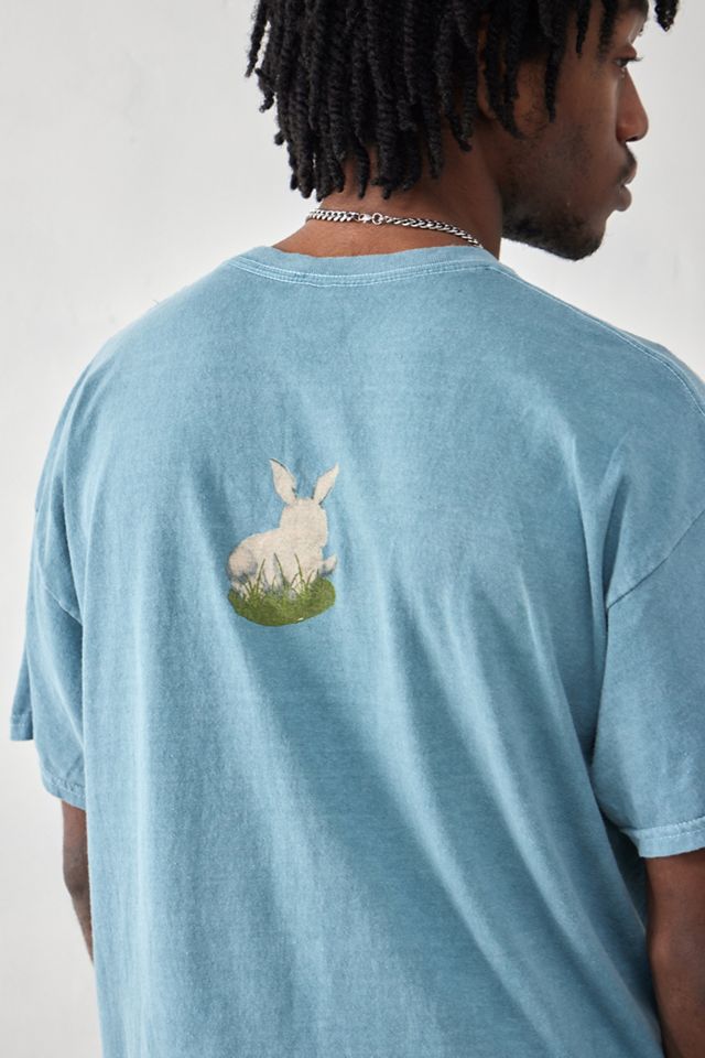 UO Teal Ich Kümmere Mich Nicht Hase T-Shirt #1