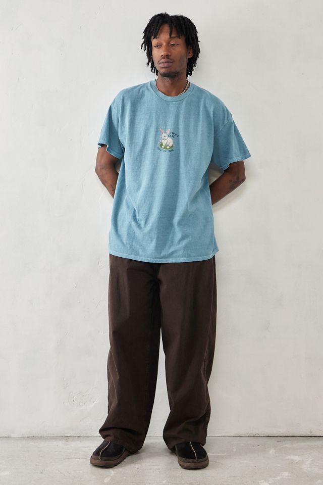 UO Teal Ich Kümmere Mich Nicht Hase T-Shirt #2