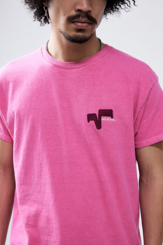 iets frans... Pink Logo Embroidered T-Shirt 