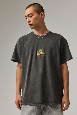 UO Black Kyoto Embroidered T-shirt