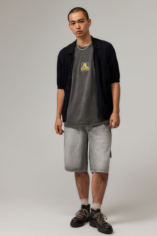 UO Black Kyoto Embroidered T-shirt #3