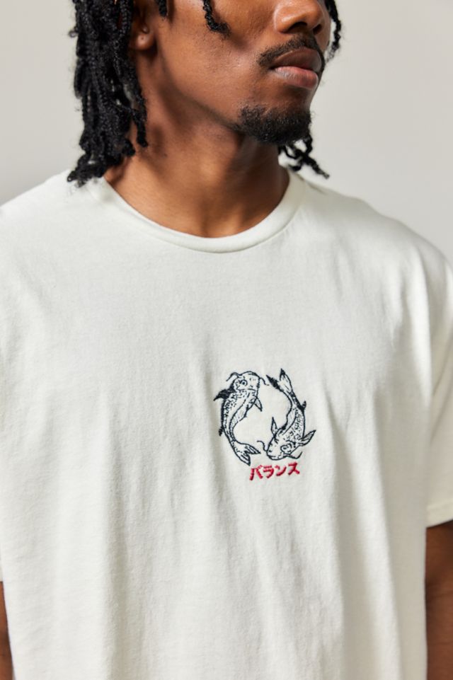 UO White Fish Embroidered T-Shirt  #1