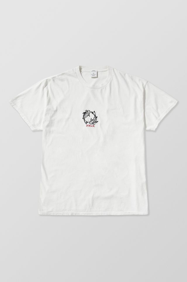 UO White Fish Embroidered T-Shirt  #6