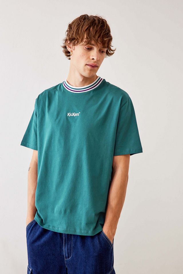 Kickers UO Exclusive Forest Green Ringer T-Shirt | Urban Outfitters UK