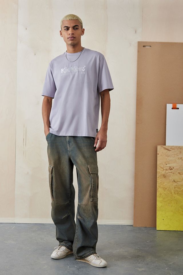 Kickers UO Exclusive Grey Logo T-Shirt | Urban Outfitters UK