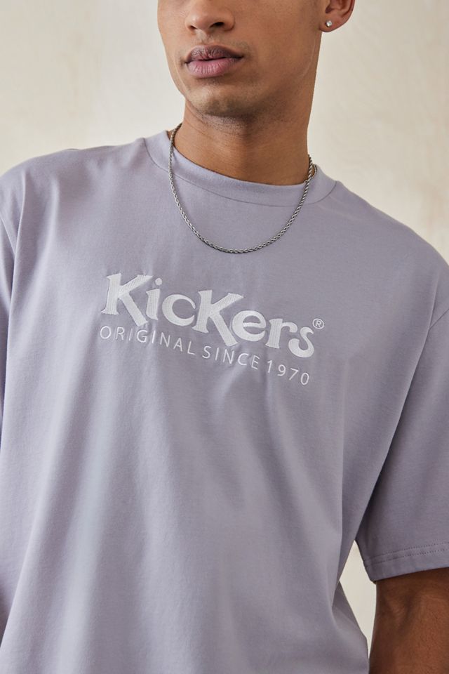Kickers UO Exclusive Grey Logo T-Shirt | Urban Outfitters UK