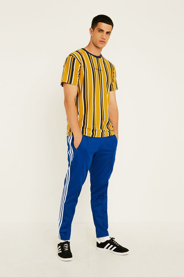 Urban Outfitters – Vertikal gestreiftes T-Shirt in Senfgelb #3