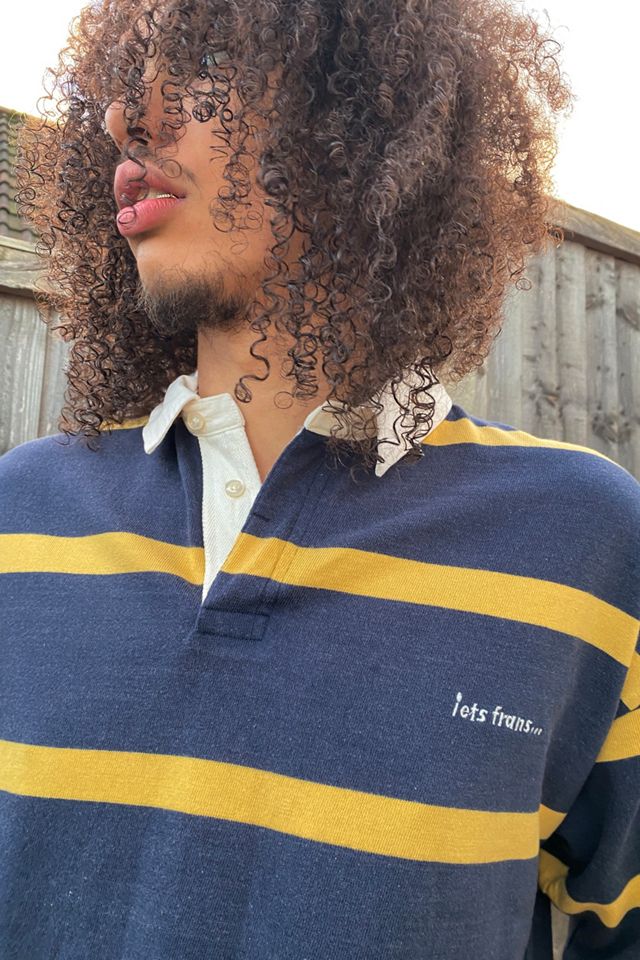 iets frans... Camisa de rugby de manga corta Navy & Gold #1