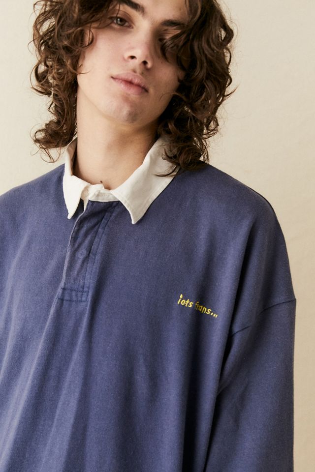 iets frans... - Polo de rugby bleu marine délavé #4