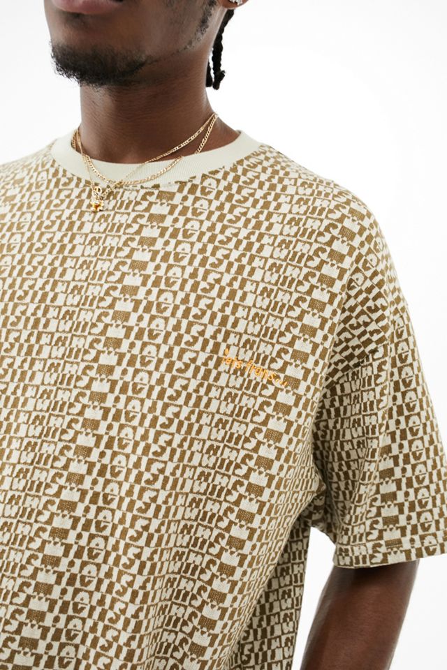 iets frans... Marrone Jacquard Monogram T-Shirt #2
