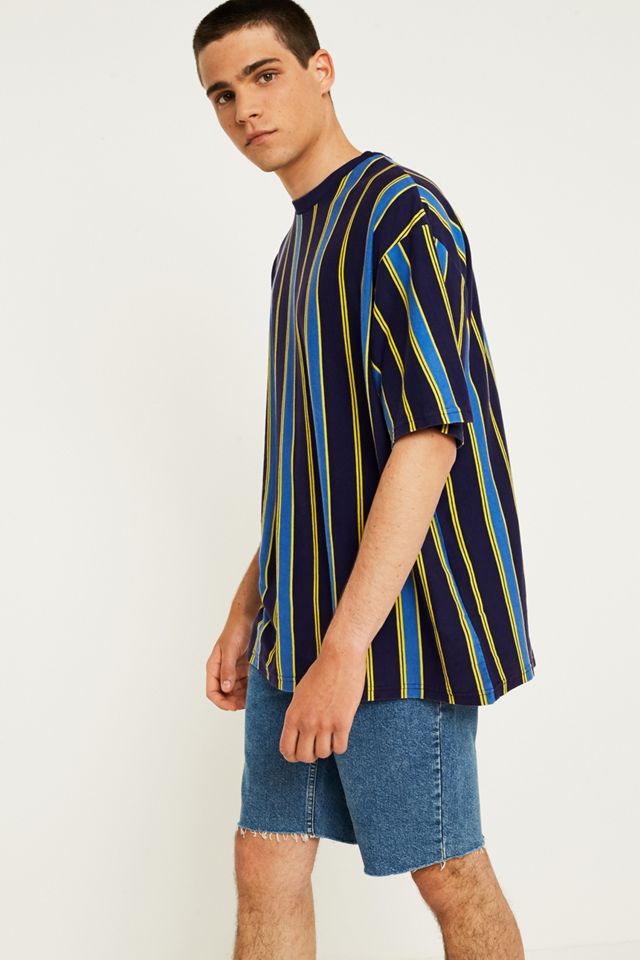 UO Blue Vertical Stripe T-Shirt #1