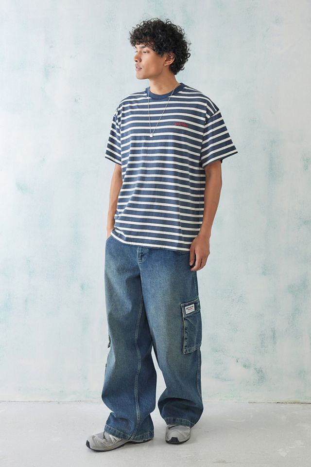 BDG Navy Breton Short Sleeve Stripe T-Shirt #1