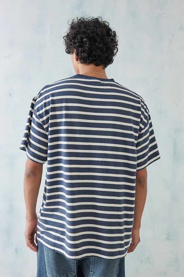 BDG Navy Breton Short Sleeve Stripe T-Shirt #3