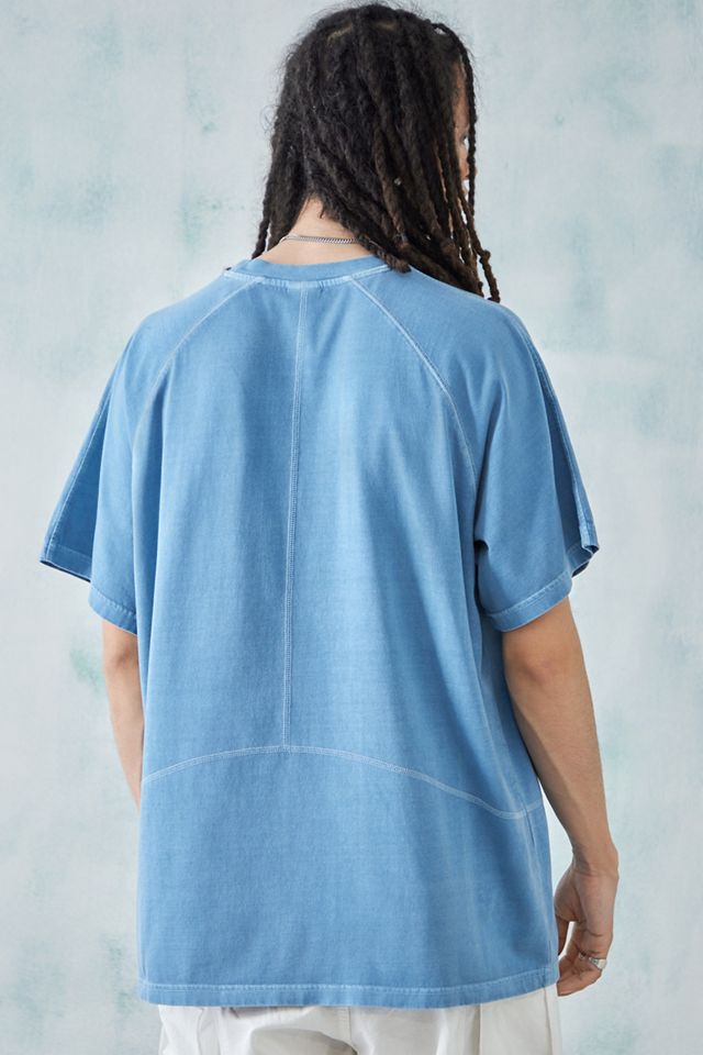 iets frans... T-shirt blu con punto overlock #3