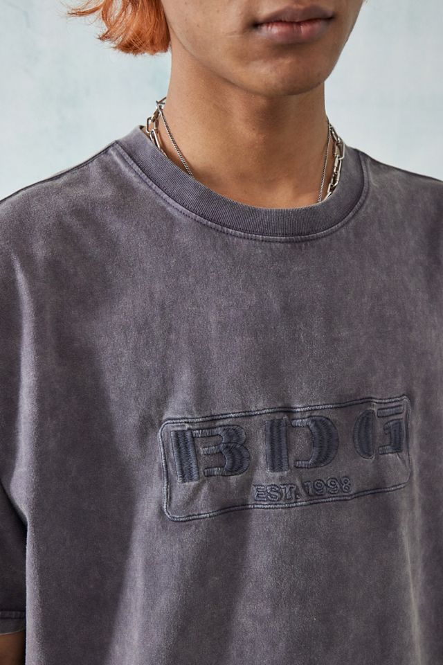 T-shirt Ricamata Utility Nera BDG #1