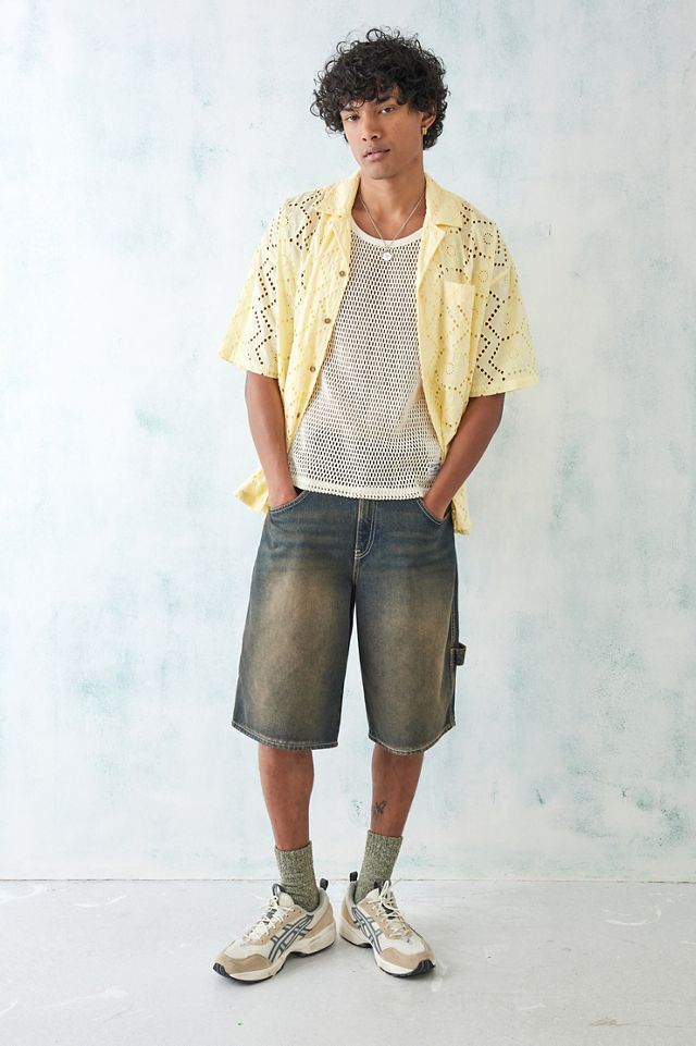 BDG Ecru Mesh Vest Top  #2