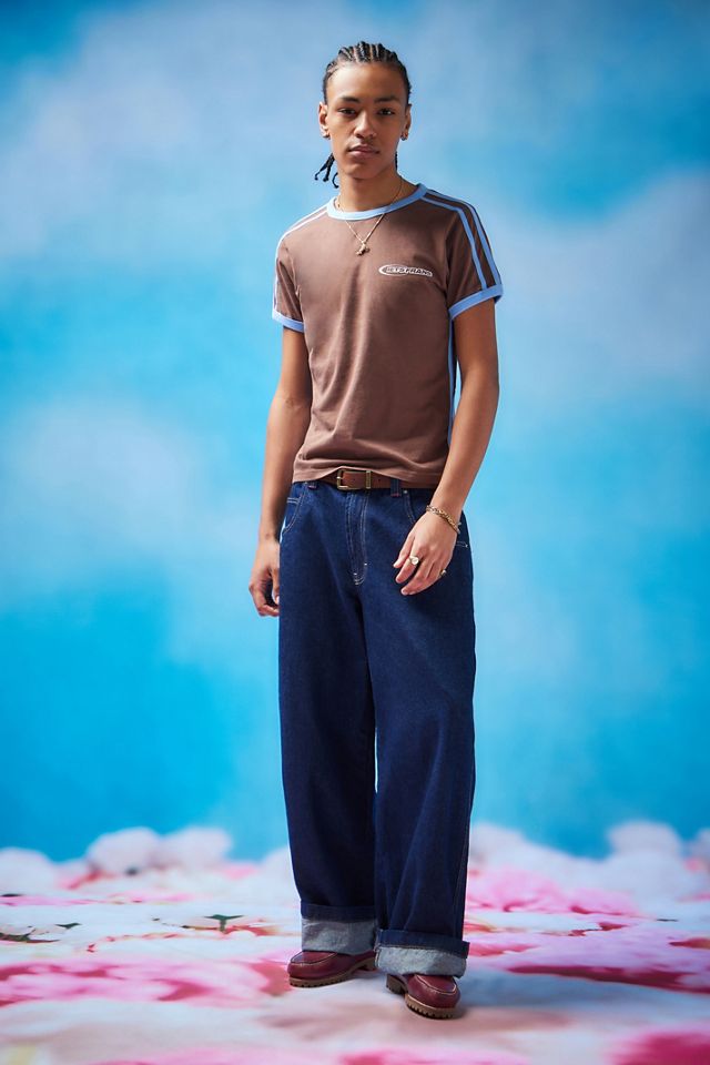iets frans... Brown Taped Ringer T-Shirt  #2