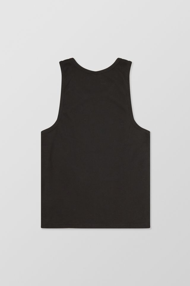 BDG Recyceltes schwarzes geripptes Tanktop #5