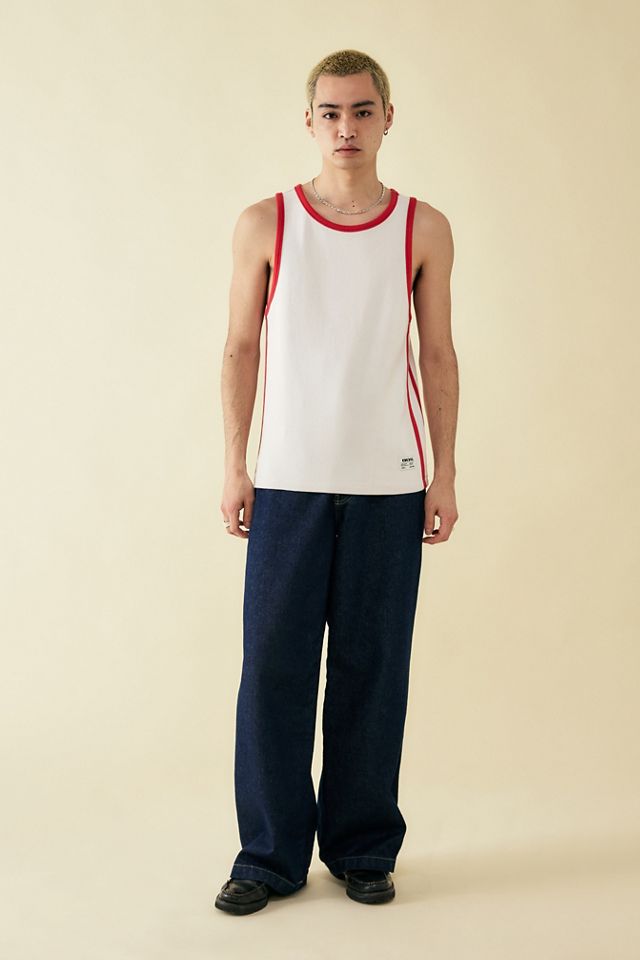 BDG Red Tipped Ringer Vest  #2