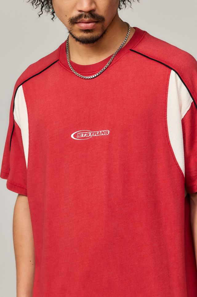 iets frans... Rotes Panel T-Shirt #1