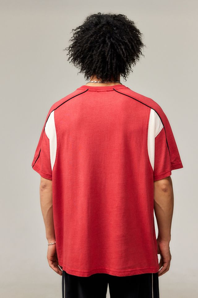 iets frans... Rotes Panel T-Shirt #3
