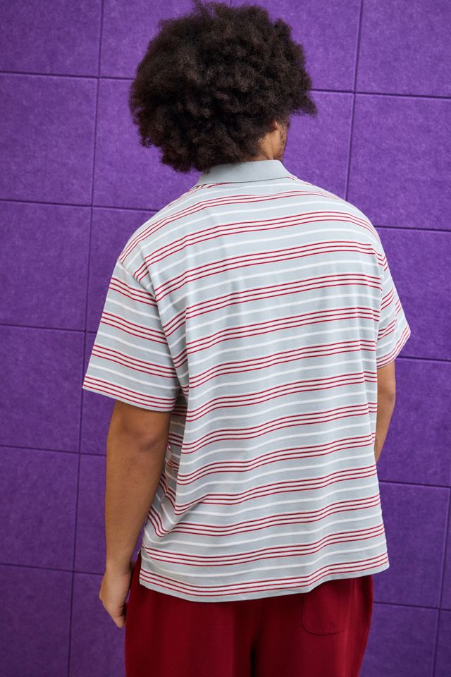 iets frans... Grey & Red Stripe Polo Shirt #3