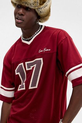 iets frans... T-shirt en filet rouge 17